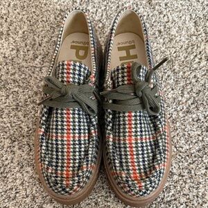 Hush Puppies Multicolor Plaid Platform Shoes